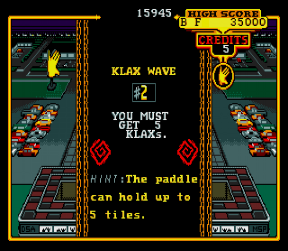 Klax Screenshot 7 (Sega Mega Drive (EU Version))