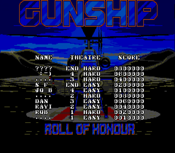 Gunship Screenshot 22 (Sega Mega Drive (EU Version))
