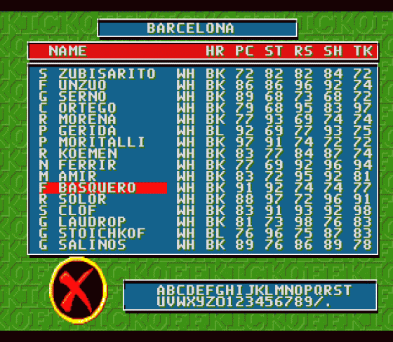 Super Kick-Off Screenshot 12 (Sega Mega Drive (EU Version))