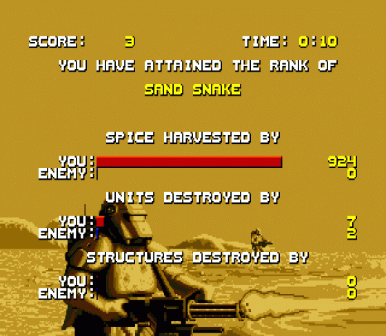 Dune: The Battle for Arrakis Screenshot 14 (Sega Mega Drive (EU Version))