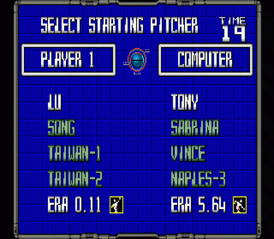 Super Baseball 2020 Screenshot 17 (Sega Mega Drive (JP Version))