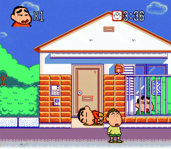 Crayon Shin-Chan: Arashi wo Yobu Enji Screenshot 19 (Sega Mega Drive (JP Version))