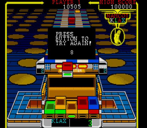 Klax Screenshot 6 (Sega Mega Drive (JP Version))