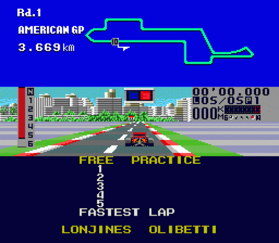 Fastest One Screenshot 10 (Sega Mega Drive (JP Version))