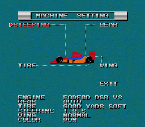 Fastest One Screenshot 21 (Sega Mega Drive (JP Version))