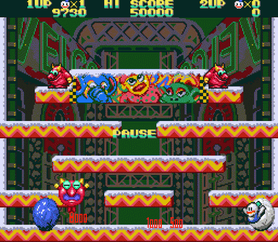 Snow Bros. Nick & Tom Screenshot 7 (Sega Mega Drive (JP Version))