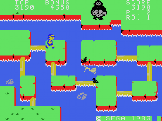 Congo Bongo Screenshot 5 (SC-3000/SG-1000)