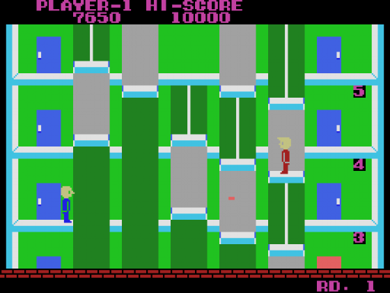 Elevator Action Screenshot 6 (SC-3000/SG-1000/Sega Mark III)