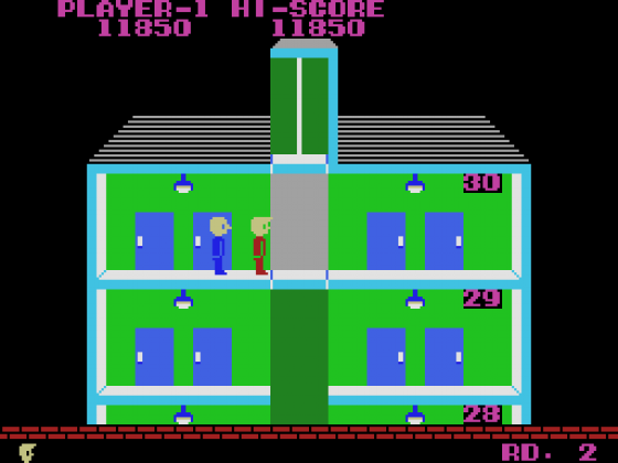 Elevator Action Screenshot 8 (SC-3000/SG-1000/Sega Mark III)