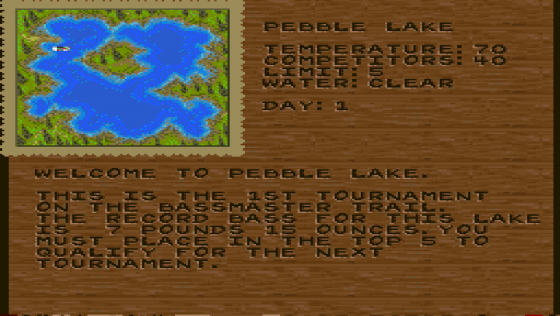 Bass Masters Classic Screenshot 11 (Super Nintendo (US Version))