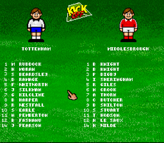 Kevin Keegan's Player Manager Screenshot 7 (Super Nintendo (EU Version))