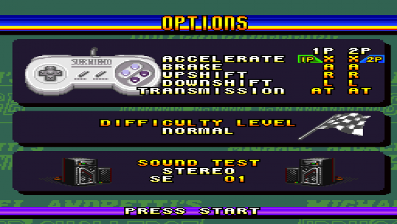 Michael Andretti's Indy Car Challenge Screenshot 20 (Super Nintendo (US Version))