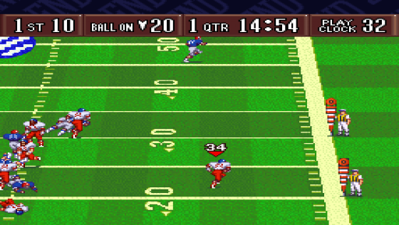 Sterling Sharpe: End 2 End Screenshot 9 (Super Nintendo (US Version))