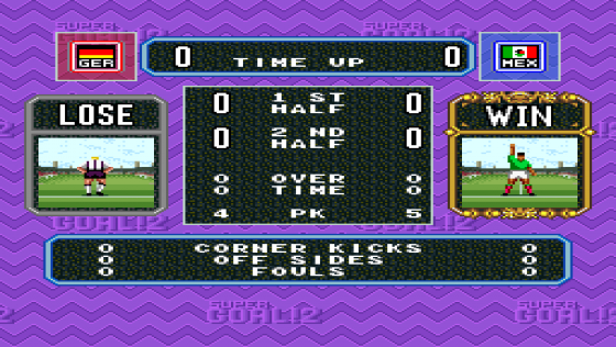 Super Goal 2 Screenshot 9 (Super Nintendo (US Version))