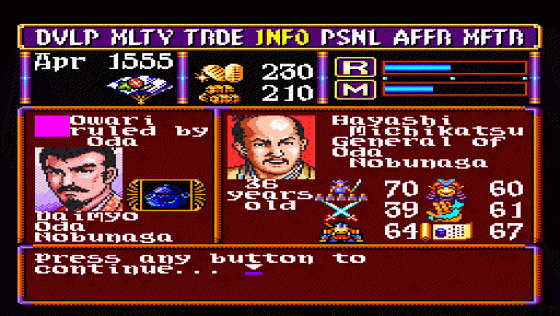 Nobunaga's Ambition: Lord Of Darkness Screenshot 8 (Super Nintendo (US Version))