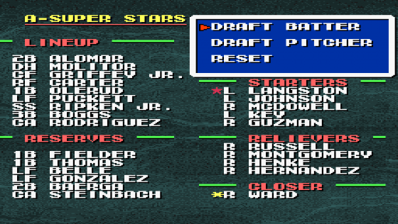 Tecmo Super Baseball Screenshot 26 (Super Nintendo (US Version))