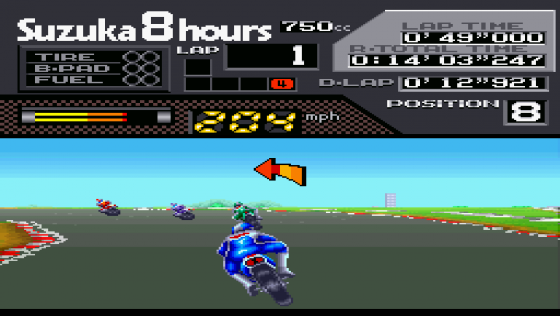 Suzuka 8 Hours Screenshot 16 (Super Nintendo (US Version))