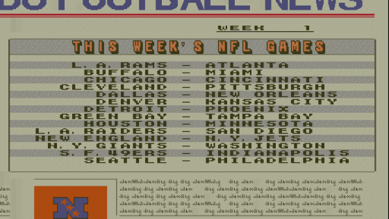 Super Play Action Football Screenshot 15 (Super Nintendo (US Version))