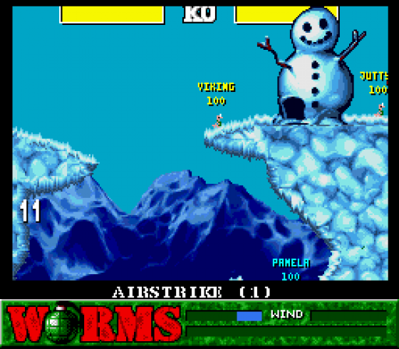 Worms Screenshot 7 (Super Nintendo (EU Version))