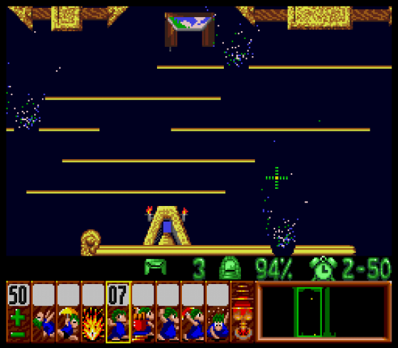 Lemmings Screenshot 6 (Super Nintendo (EU Version))