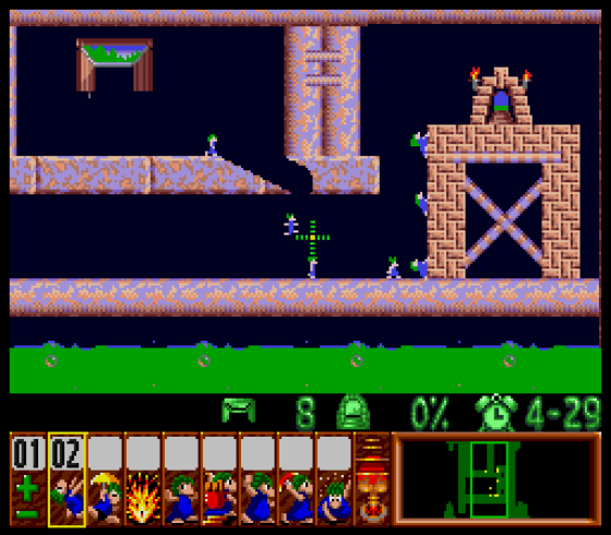 Lemmings Screenshot 8 (Super Nintendo (EU Version))