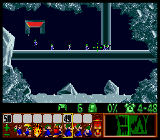 Lemmings Screenshot 9 (Super Nintendo (EU Version))