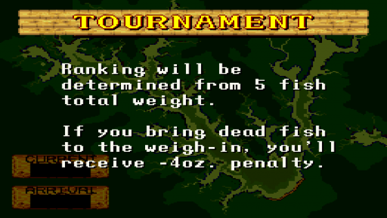 Jimmy Houston's Bass Tournament USA Screenshot 18 (Super Nintendo (US Version))