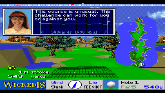 True Golf Resort: Wicked 18 Screenshot 9 (Super Nintendo (US Version))