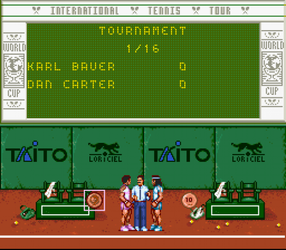 International Tennis Tour Screenshot 13 (Super Famicom)