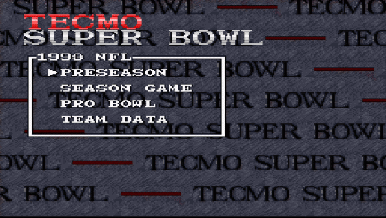 Tecmo Super Bowl Screenshot 16 (Super Nintendo (US Version))