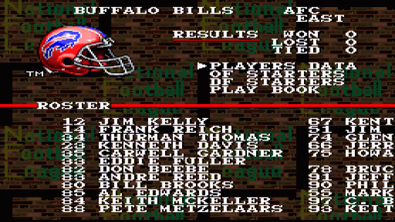 Tecmo Super Bowl Screenshot 18 (Super Nintendo (US Version))