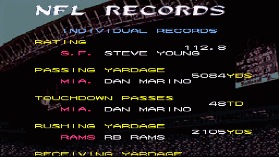 Tecmo Super Bowl III: Final Edition Screenshot 14 (Super Nintendo (US Version))