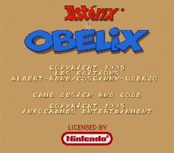 Astérix & Obélix Screenshot 11 (Super Nintendo (EU Version))