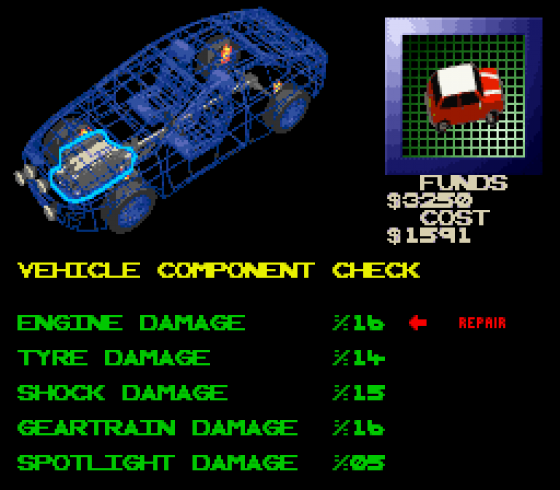 Power Drive Screenshot 6 (Super Nintendo (EU Version))