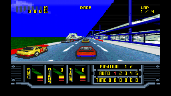 Kyle Petty's No Fear Racing Screenshot 5 (Super Nintendo (US Version))