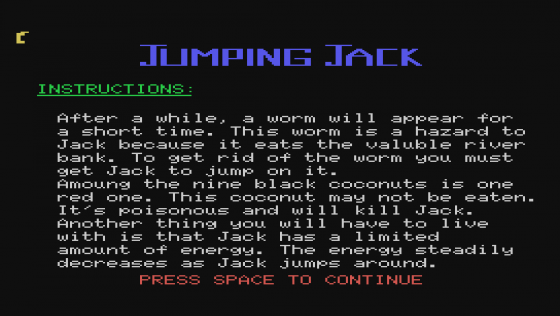 Jumping Jack Screenshot 7 (Spectravideo 318)