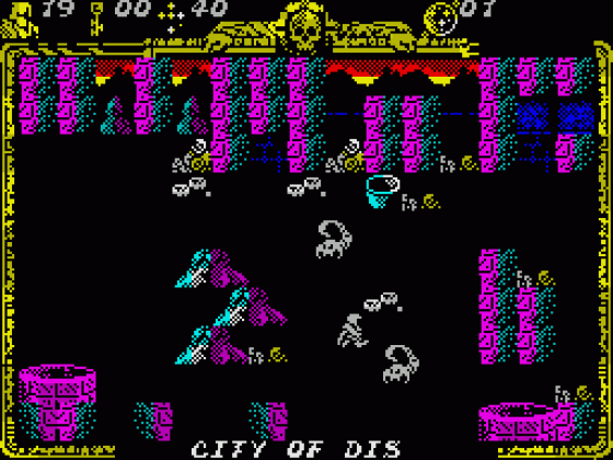 Godkiller 2: Exile (English Version) Screenshot 16 (Spectrum 128K)