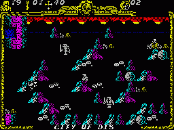 Godkiller 2: Exile (English Version) Screenshot 19 (Spectrum 128K)