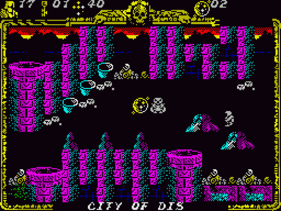 Godkiller 2: Exile (English Version) Screenshot 20 (Spectrum 128K)