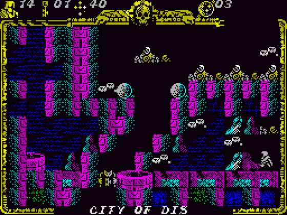 Godkiller 2: Exile (English Version) Screenshot 22 (Spectrum 128K)