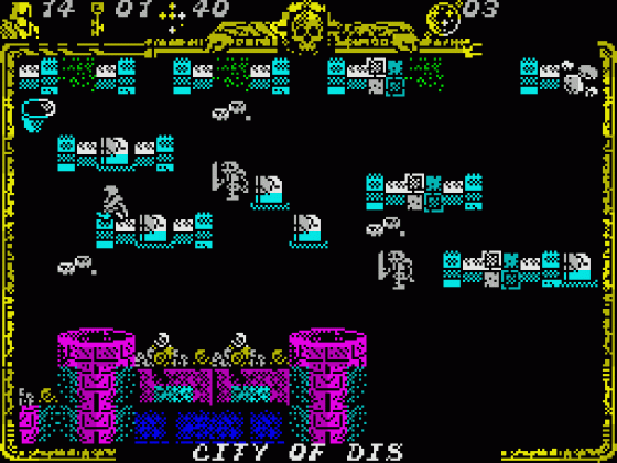 Godkiller 2: Exile (English Version) Screenshot 23 (Spectrum 128K)