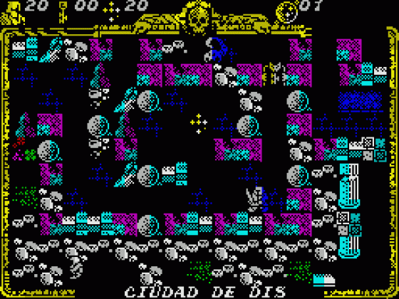 Godkiller 2: Exile (Spanish Version) Screenshot 6 (Spectrum 128K)