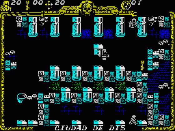 Godkiller 2: Exile (Spanish Version) Screenshot 8 (Spectrum 128K)