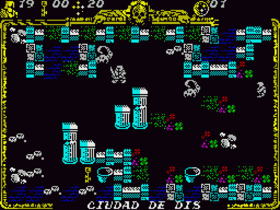 Godkiller 2: Exile (Spanish Version) Screenshot 11 (Spectrum 128K)