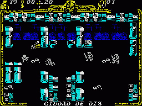 Godkiller 2: Exile (Spanish Version) Screenshot 13 (Spectrum 128K)