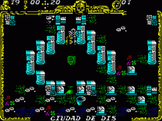 Godkiller 2: Exile (Spanish Version) Screenshot 14 (Spectrum 128K)