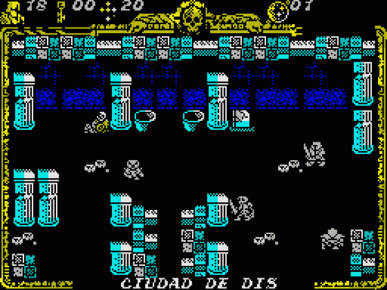 Godkiller 2: Exile (Spanish Version) Screenshot 17 (Spectrum 128K)