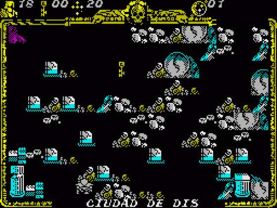 Godkiller 2: Exile (Spanish Version) Screenshot 18 (Spectrum 128K)