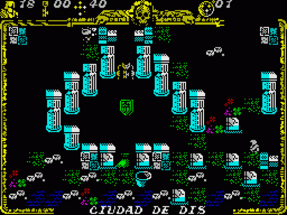 Godkiller 2: Exile (Spanish Version) Screenshot 21 (Spectrum 128K)