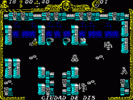 Godkiller 2: Exile (Spanish Version) Screenshot 23 (Spectrum 128K)